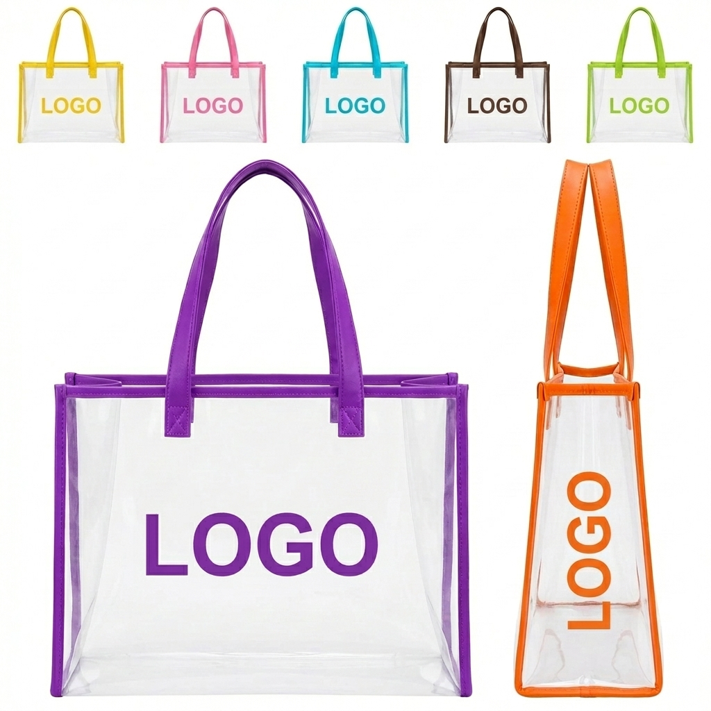 Sport Event Ready Clear Tote Bag for Quick Security Check