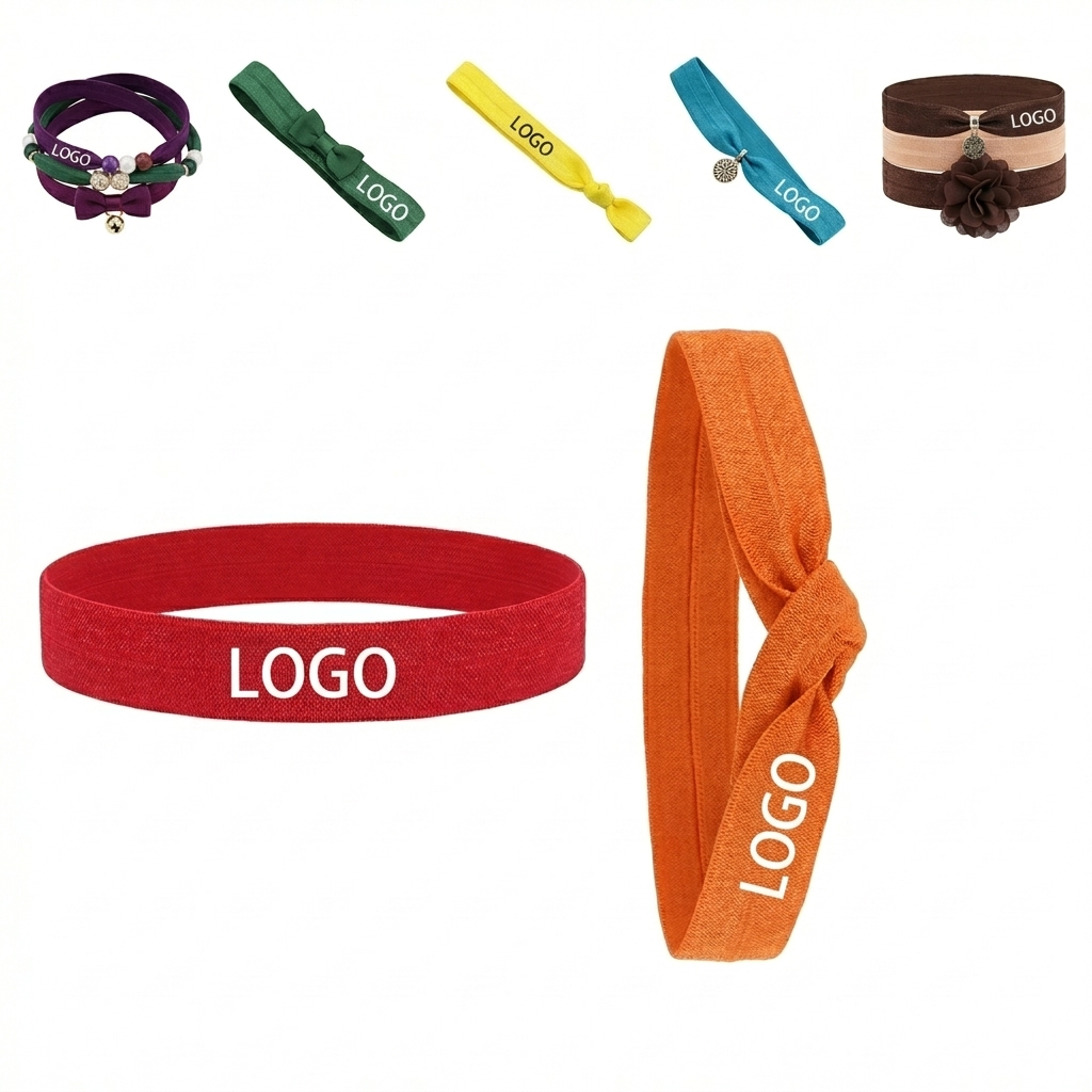 Versatile Fold-Over Elastic Hair Band - No-Dent Stretchy Headwrap for All-Day Style