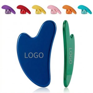 Vibrant Rainbow Electroplated Facial Gua Sha Tool Set